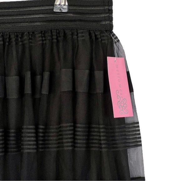 NEW Metro Wear Party Skirt Black Women’s Skirt Size XL - Picture 3 of 10
